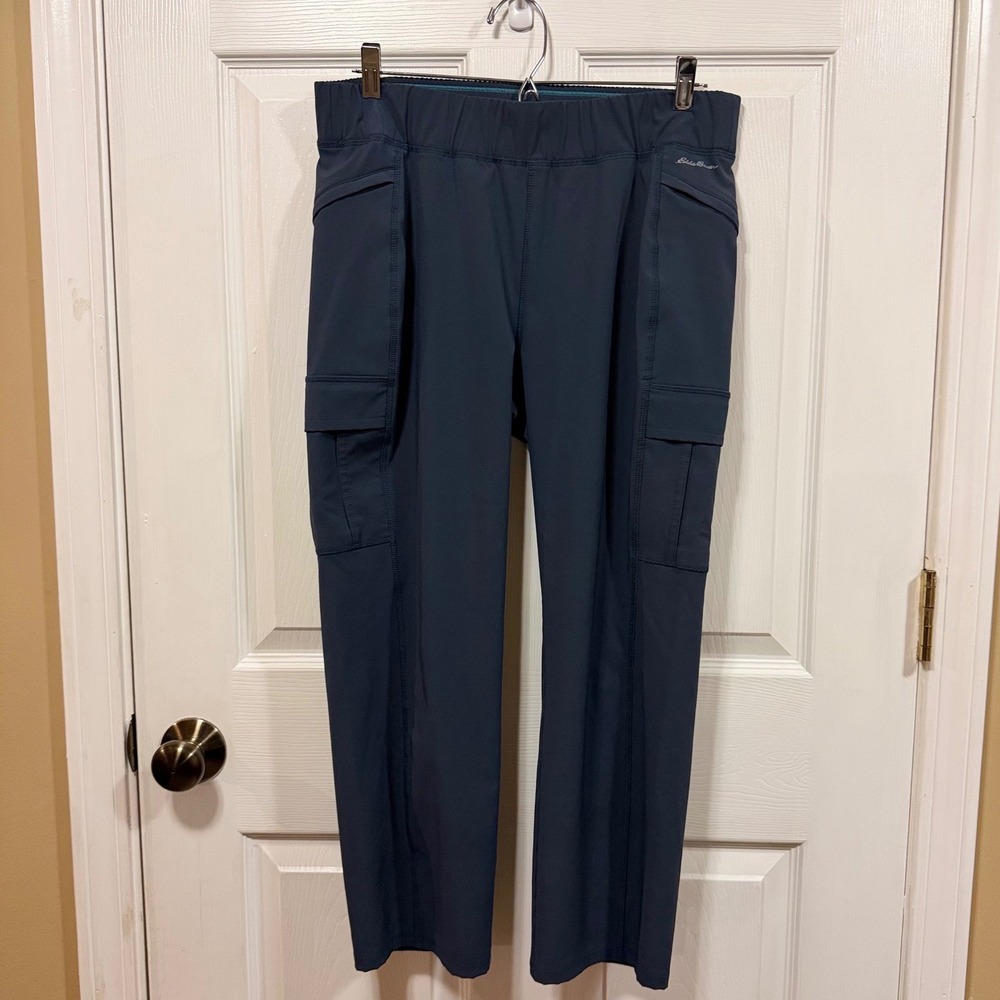Eddie Bauer First Ascent Guide Pro Cargo Pants Womens 12 Dark Slate Blue Hiking